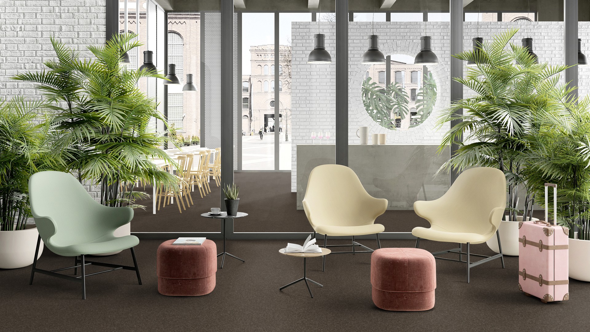 Ковролин Associated Weavers Медуза цвет 43 Mocca 1000×4000×5,2 фото в интерьере